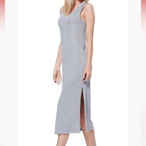 PAIGE Sage Midi Tank Dress in Gray